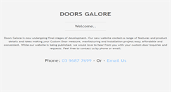 Desktop Screenshot of doorsgalore.com.au