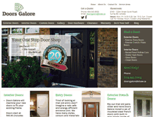 Tablet Screenshot of doorsgalore.ca